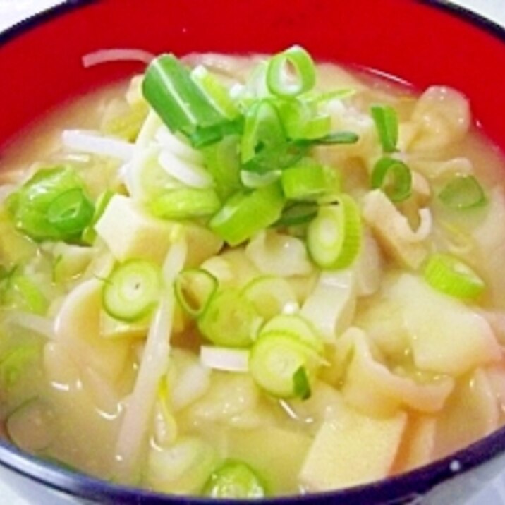 子供と作ろう!!もやしと高野豆腐のほうとう汁